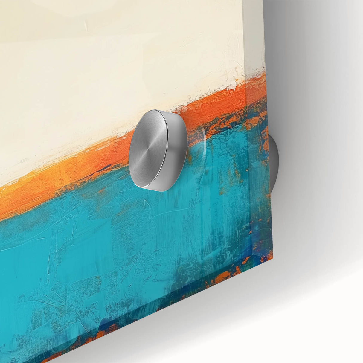 Colorful Abstract Wall Art – Coastal Horizon in Bold Texture