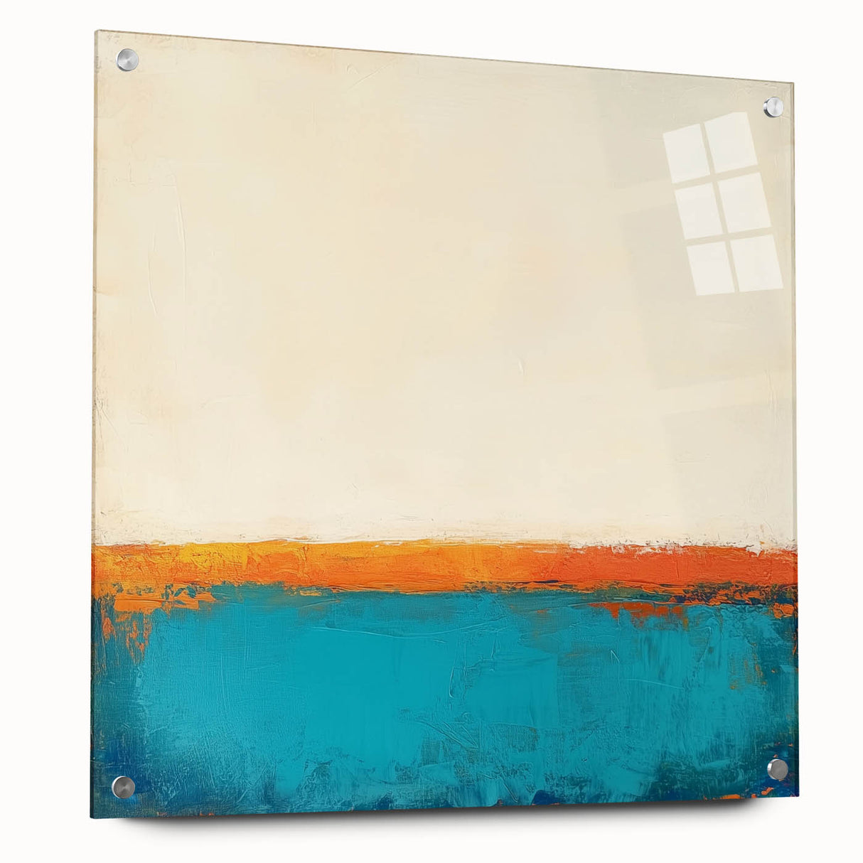 Colorful Abstract Wall Art – Coastal Horizon in Bold Texture