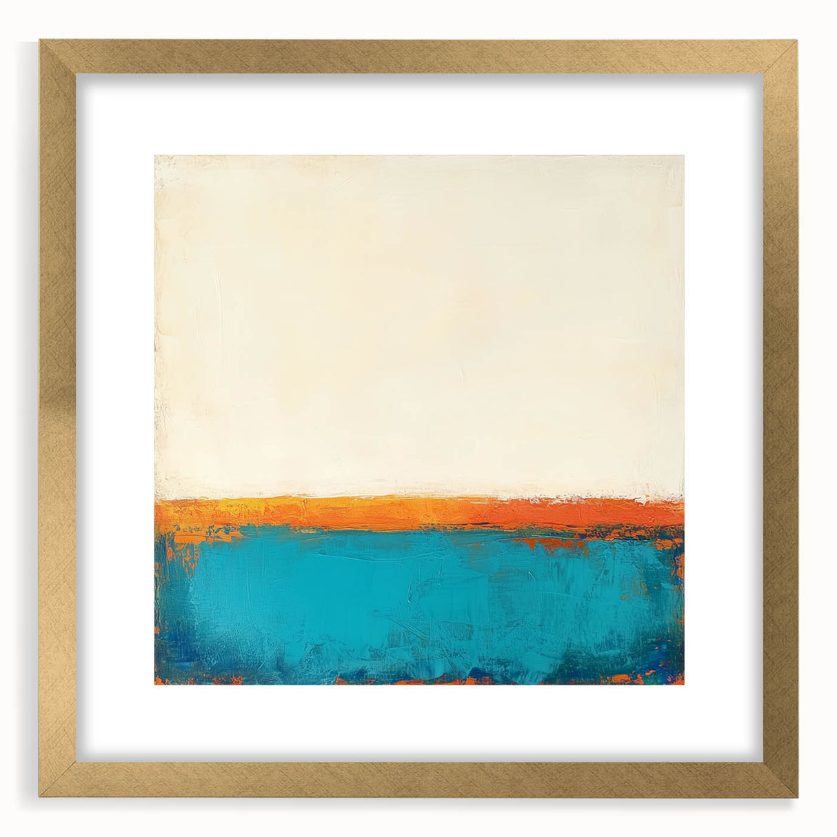 Colorful Abstract Wall Art – Coastal Horizon in Bold Texture