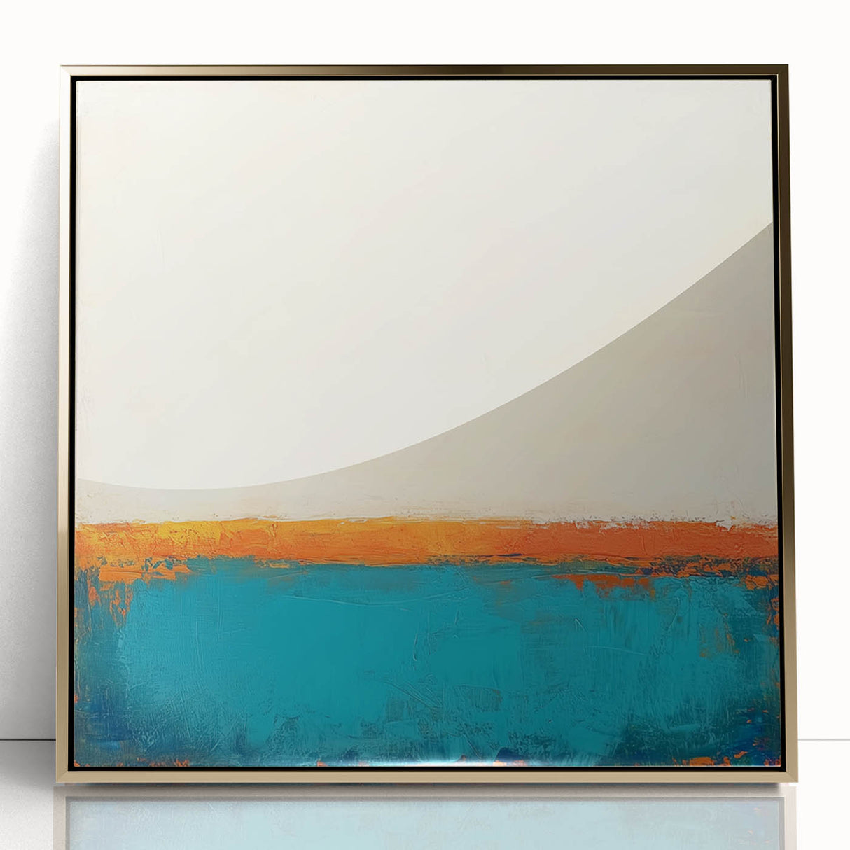 Colorful Abstract Wall Art – Coastal Horizon in Bold Texture