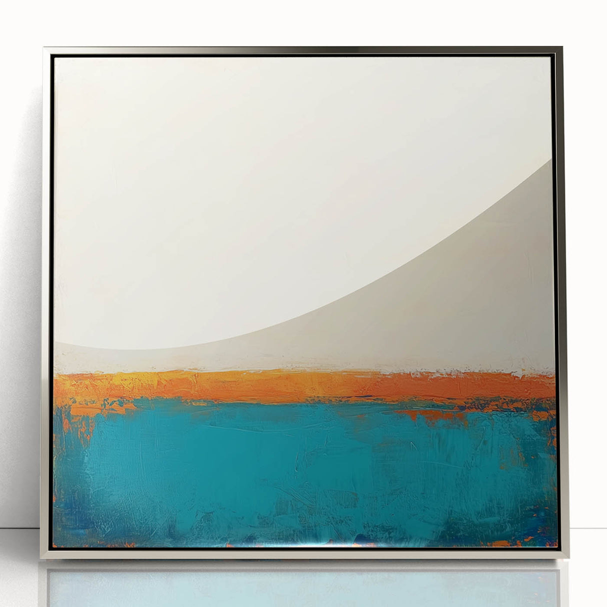 Colorful Abstract Wall Art – Coastal Horizon in Bold Texture