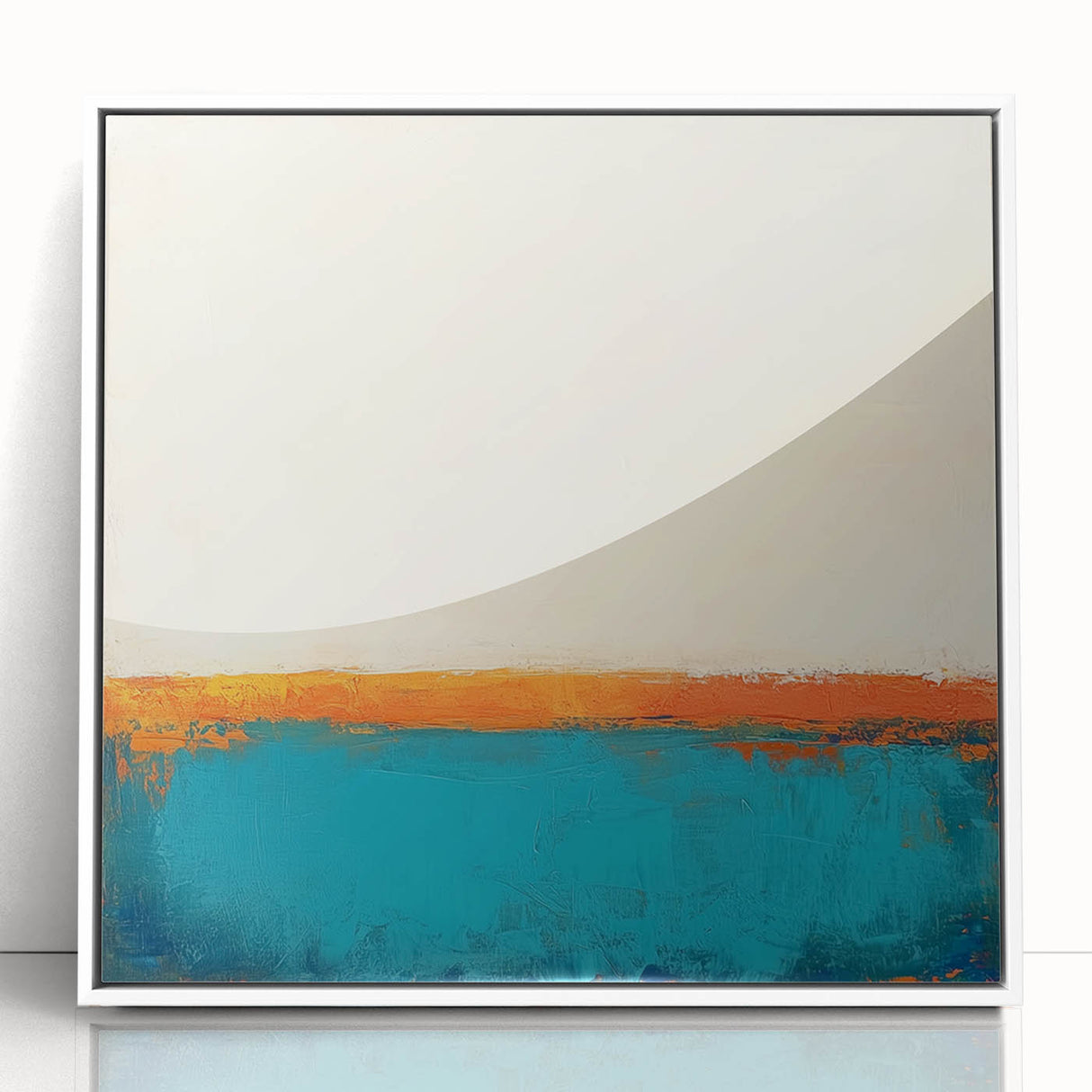 Colorful Abstract Wall Art – Coastal Horizon in Bold Texture