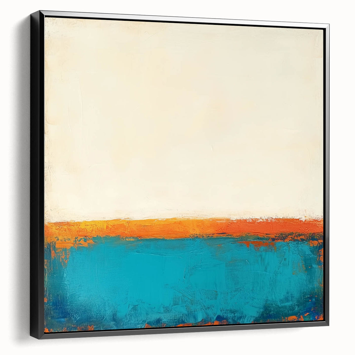 Colorful Abstract Wall Art – Coastal Horizon in Bold Texture
