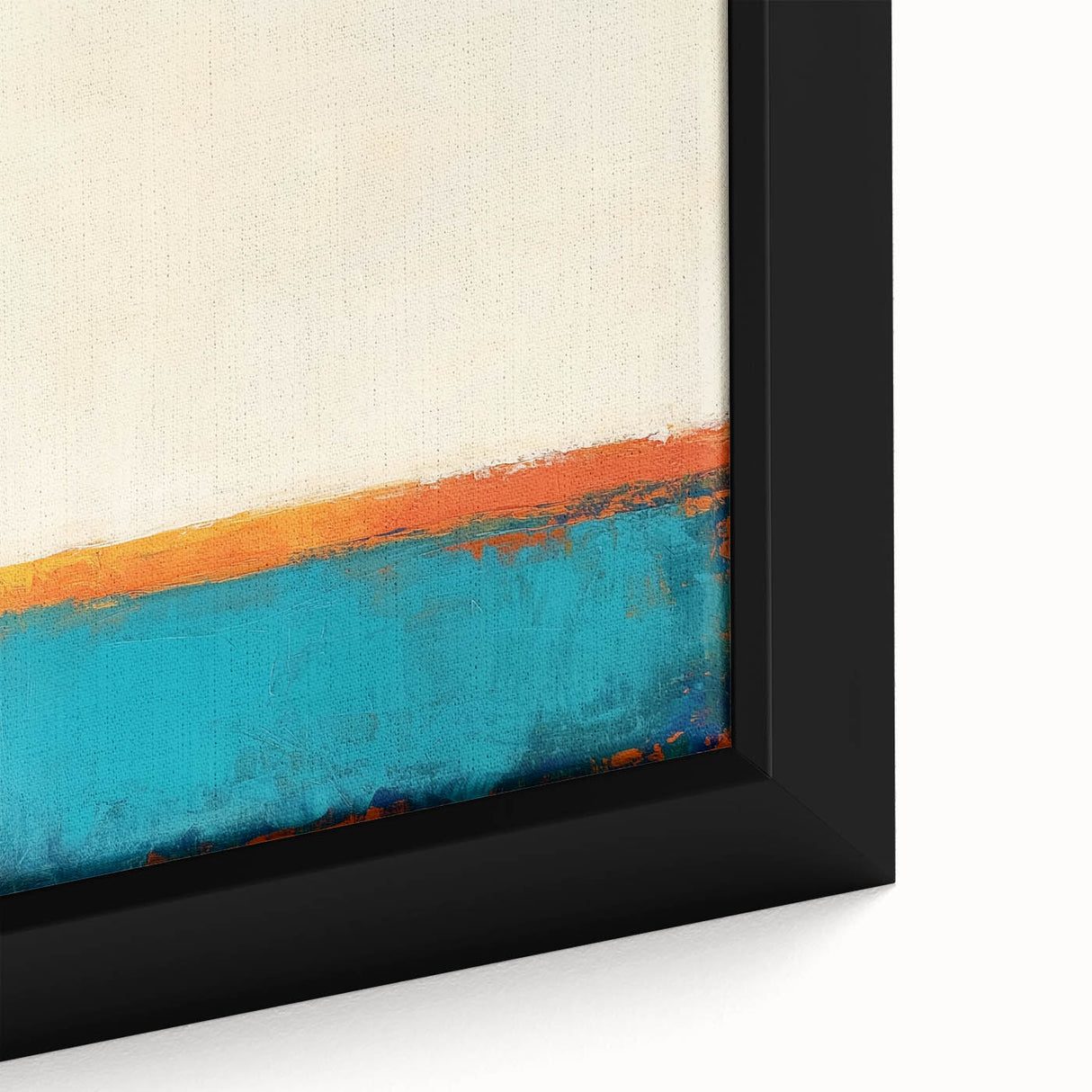 Colorful Abstract Wall Art – Coastal Horizon in Bold Texture