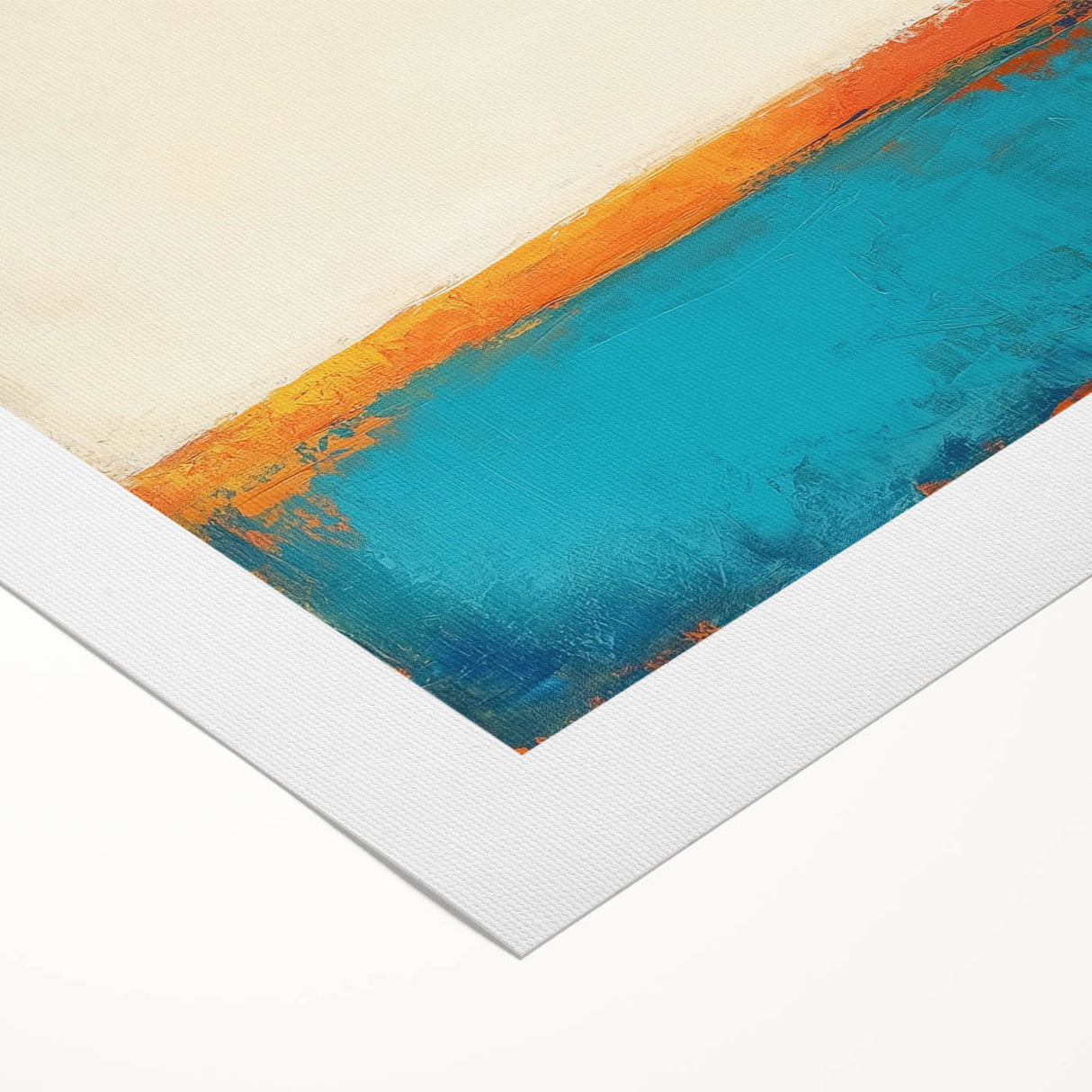 Colorful Abstract Wall Art – Coastal Horizon in Bold Texture