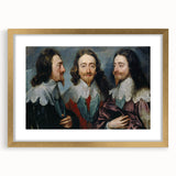 Baroque Art - Triple Portrait of Regal Elegance