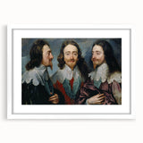 Baroque Art - Triple Portrait of Regal Elegance
