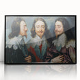 Baroque Art - Triple Portrait of Regal Elegance