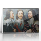 Baroque Art - Triple Portrait of Regal Elegance