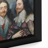 Baroque Art - Triple Portrait of Regal Elegance