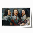 Baroque Art - Triple Portrait of Regal Elegance