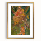 Expressionism Wall Art - Mother with Children in Nature Scene