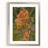 Expressionism Wall Art - Mother with Children in Nature Scene