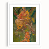 Expressionism Wall Art - Mother with Children in Nature Scene