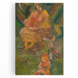 Expressionism Wall Art - Mother with Children in Nature Scene