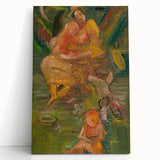 Expressionism Wall Art - Mother with Children in Nature Scene