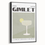 Black and white vintage poster art of a landscape on a framed canvas, suitable for bedroom decor.