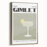 Framed vintage poster art of a landscape painting in black and gold tones on canvas, ideal for bedroom wall art.