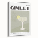 Extra large framed canvas featuring vintage poster art of colorful food and drinks, ideal for living room decor.