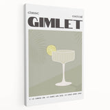 Large stretched canvas featuring a colorful illustration of various fruits and beverages, ideal for kitchen wall art.