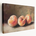 Large canvas print featuring an assortment of vibrant colored fruits, ideal for kitchen wall art.