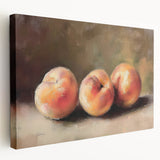 Large canvas print featuring an assortment of vibrant colored fruits, ideal for kitchen wall art.