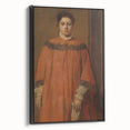 Impressionist Portrait Art - Girl in Red - Degas’s Classic Print