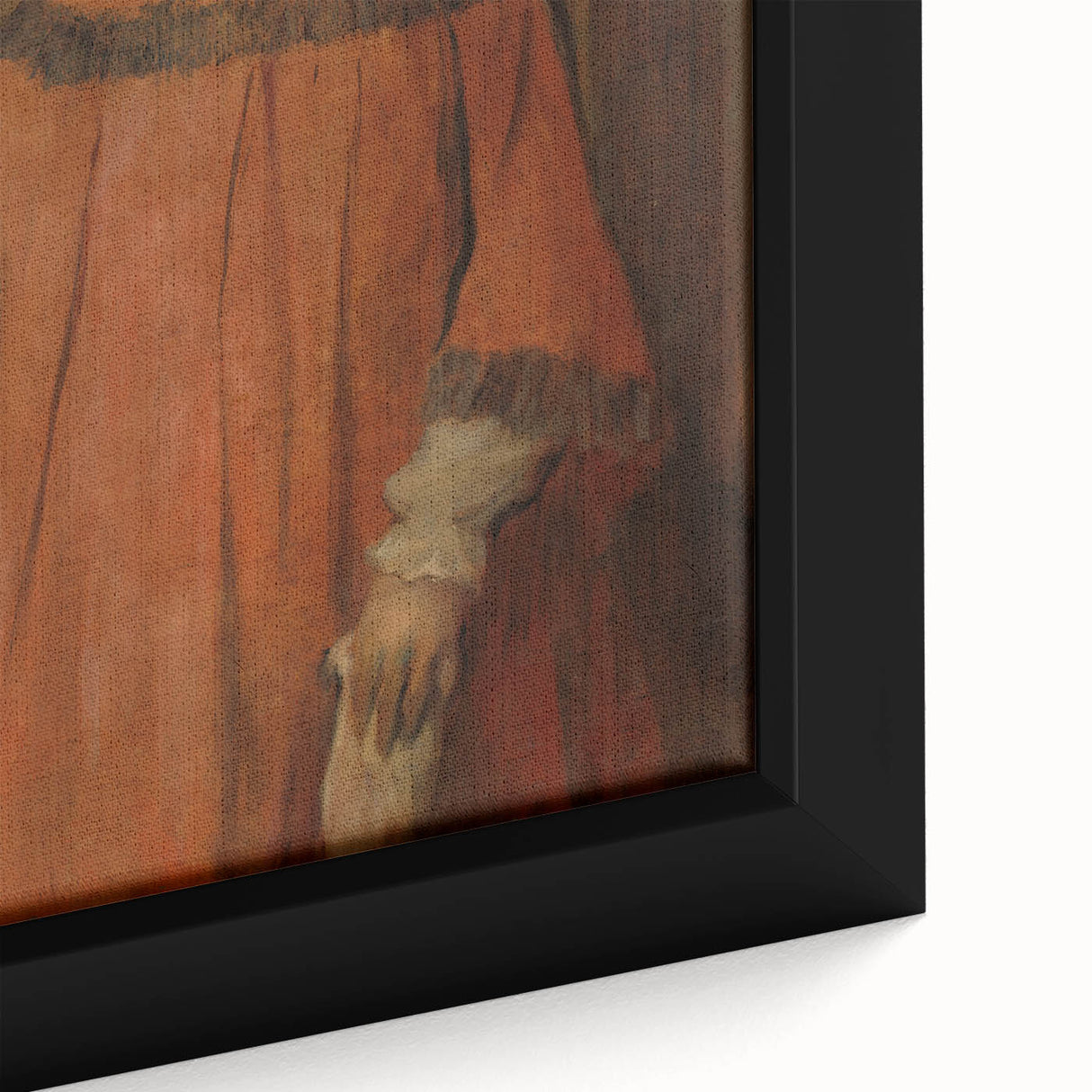 Impressionist Portrait Art - Girl in Red - Degas’s Classic Print