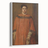 Impressionist Portrait Art - Girl in Red - Degas’s Classic Print
