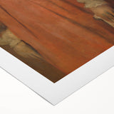 Impressionist Portrait Art - Girl in Red - Degas’s Classic Print