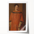 Impressionist Portrait Art - Girl in Red - Degas’s Classic Print