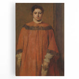 Impressionist Portrait Art - Girl in Red - Degas’s Classic Print