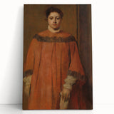 Impressionist Portrait Art - Girl in Red - Degas’s Classic Print