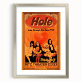 Hole Retro Wall Art – Vintage Live Through This Tour 1995 Print