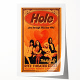 Hole Retro Wall Art – Vintage Live Through This Tour 1995 Print