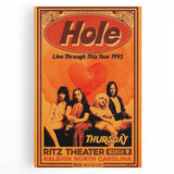 Hole Retro Wall Art – Vintage Live Through This Tour 1995 Print