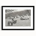 Realism Art Prints - Spring Lamb by Winslow Homer Pastoral Landscape Art