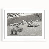 Realism Art Prints - Spring Lamb by Winslow Homer Pastoral Landscape Art