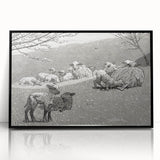 Realism Art Prints - Spring Lamb by Winslow Homer Pastoral Landscape Art