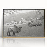 Realism Art Prints - Spring Lamb by Winslow Homer Pastoral Landscape Art