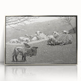 Realism Art Prints - Spring Lamb by Winslow Homer Pastoral Landscape Art
