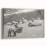 Realism Art Prints - Spring Lamb by Winslow Homer Pastoral Landscape Art