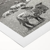 Realism Art Prints - Spring Lamb by Winslow Homer Pastoral Landscape Art