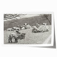 Realism Art Prints - Spring Lamb by Winslow Homer Pastoral Landscape Art