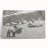 Realism Art Prints - Spring Lamb by Winslow Homer Pastoral Landscape Art