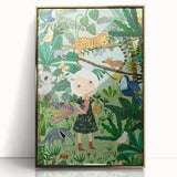 Children’s Wall Decor – Jungle Adventure Illustration for Kids