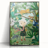 Children’s Wall Decor – Jungle Adventure Illustration for Kids