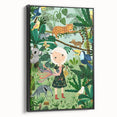 Children’s Wall Decor – Jungle Adventure Illustration for Kids