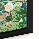 Children’s Wall Decor – Jungle Adventure Illustration for Kids