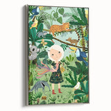 Children’s Wall Decor – Jungle Adventure Illustration for Kids